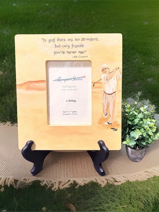 Lexington Studios Other - Lexington Studios Sandra Satz A Swing Golf Wood Picture Frame 5x7 Bill Campbell